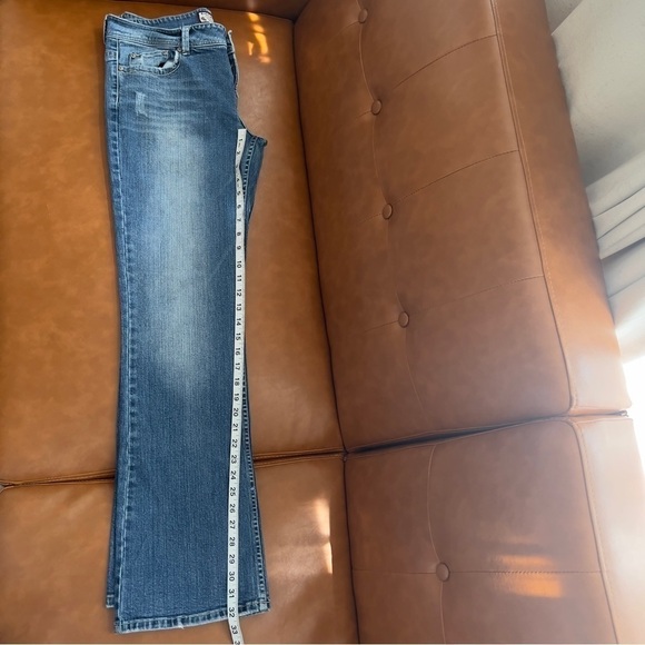 Kali Denim Women’s Size 13 Medium Wash Embroidered Pocket Boot Cut Denim Jeans - Picture 9 of 11